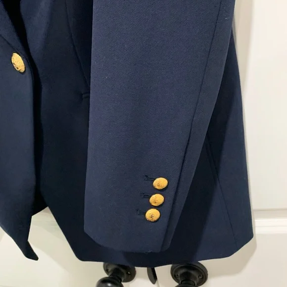 Zara Midnight Blue Jacket with Metallic Accents - Picture 3 of 6